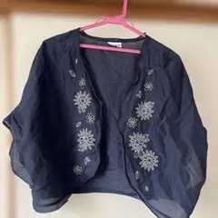 Jocomomola de Sybilla 花柄刺繍ボレロ ネイビー 40のサムネイル