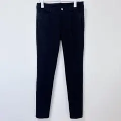 マイケルコース【美品/L】スキニーパンツ ロゴチャーム ストレッチ 黒のサムネイル