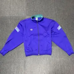 アディダス　美品 90s デサント社製  トラックジャケット 青紫 M