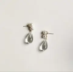 一度のみ着用　美品　A.B. ELLIE glass x pearl drop