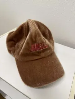 DIM.E CRES. ブラウンフェイクファーキャップ