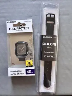 ELECOM Apple Watch SE/6/5/4用カバー・シリコンバンド