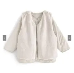 新品未使用タグ付きGRLファーベストメキルティングジャケットセットfo1618