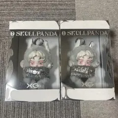 【新品】ポップマート スカルパンダ × XG ぬいぐるみペンダント2点セット