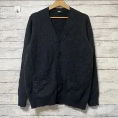 【UNIQLO】　Vネックカーディガン　ウール100%