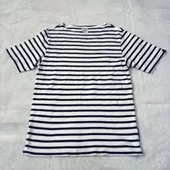 LOOPWHEELER ループウィラー　ボーダー　Tシャツ　ネイビー　ホワイトMのサムネイル