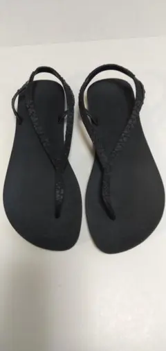 ★人気モデル！サンダル　ビーチサンダル　レディース　おしゃれ歩きやすいブラック