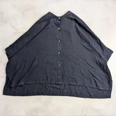 itirin】まつもとテキスタイル 総刺繍 コットンブラウス ゆったり M-L 