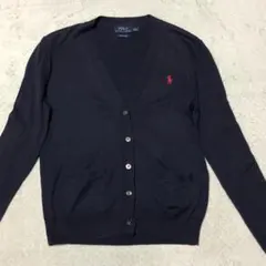 ポロ・ラルフローレン PIMAコットン カーディガン ポニー刺繡 XSサイズ