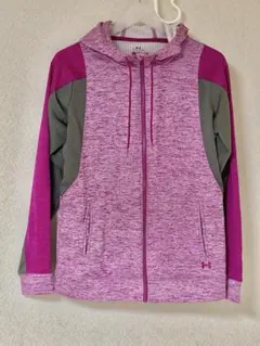 Under Armour フルジップパーカー ピンク/グレー