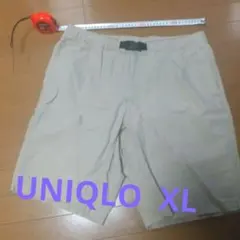 ユニクロ ベージュ ショートパンツ ウエスト調整可能 UNIQLO XL