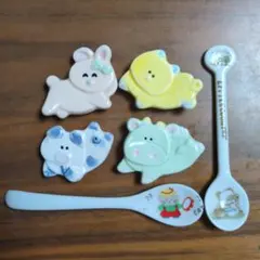 動物デザイン 陶器製箸置き 5個セット
