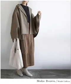 【and it_】ポンチョコート　Mサイズ　新品試着のみのサムネイル