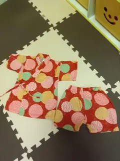 水玉模様 甚平　浴衣 95cm