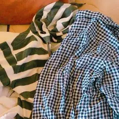 パーカーとシャツ