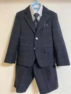 Wander Factory ネイビー チェック柄 スーツセット