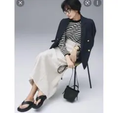 Mila Owen 新品タグ付きミラオーウェン]センターコバリネンロングスカートのサムネイル