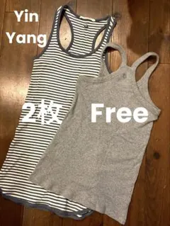 Yin Yang インヤン　ヨガウェア　タンクトップ 2枚セット Freeのサムネイル