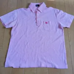 PGA ポロシャツ Mサイズ ピンクストライプのサムネイル