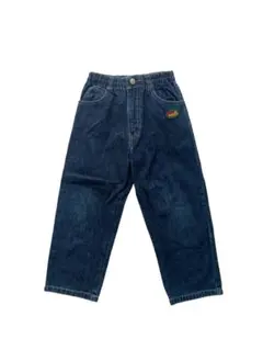 レトロ　ミキハウス　デニムパンツ　100 くま　刺繍