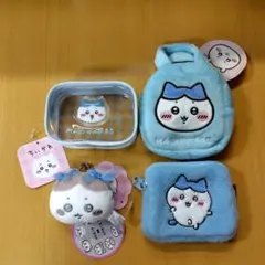 ちいかわ　てのひらバッグ　ミニがま口　ふわふわミニポーチ　クリアミニポーチ