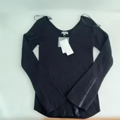 新品未使用　ユニクロ　3Dリブセーター　黒　ブラック　M マメクロゴウチ