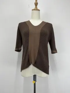 cheriella⭐︎夏の大人デザイン⭐︎半袖サマーニット【中古】D78のサムネイル