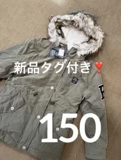 大幅値下げ❣️ファー付きオリーブジャケット 150