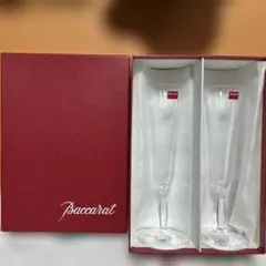 新品Baccaratバカラ　オンド　フルートシャンパングラス2個ペアグラス