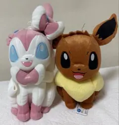 【ポケモン】スーパーDXぬいぐるみ イーブイ&ニンフィア　2種セット