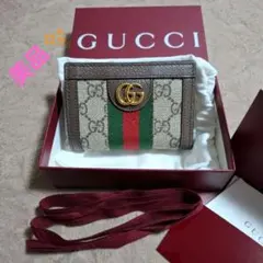 【美品】GUCCI オフィディア　二つ折り財布 GGパターン