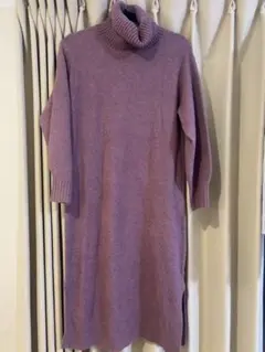 UNIQLO スフレヤーン　タートルネック　ニットワンピース　Ｓサイズ　ピンク