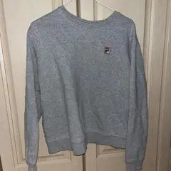 FILA グレー クルーネック トレーナー Lサイズ