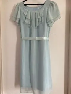 ワンピース　フォーマルドレス　結婚式　発表会　水色　7号