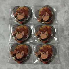 ラメキラハート缶バッジ 三毛縞斑