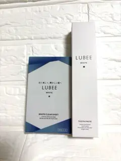 【新品】ルビー 歯磨き粉 ホワイト二ング LUBEE WHITE シートセット