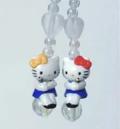 足長　ストラップ　ハローキティ　ミミィ　サンリオ　平成レトロ　激レア　マスコット