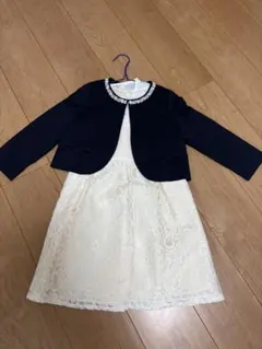 フォーマルドレスセット ネイビーとアイボリー　110.120サイズ　女の子