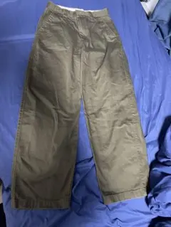 UNIQLO U ワイドフィットチノ　ダークブラウン　73