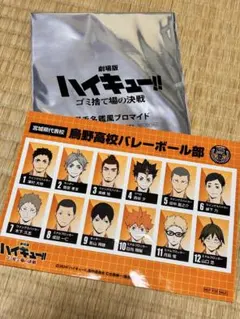 劇場版 ハイキュー!! ゴミ捨て場の決戦 烏野高校 第6弾入場者特典