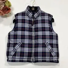 美品 BURBERRY バーバリー ノバチェック ダウンジャケット ベスト140
