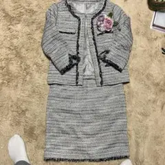 卒業式、入学式ツイードスーツセット