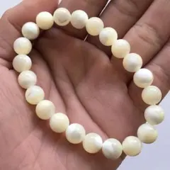 マザーオブパールブレスレット約8mm シェル　パワーストーン