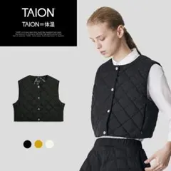 タイオンショートダウンベスト　ブラック