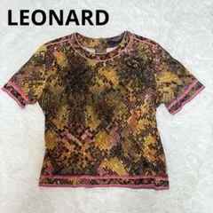 【未使用級】LEONARD レオナール LL 総柄 シャツ 大きいサイズのサムネイル