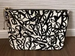 kate spade メガネ柄 クラッチバッグ