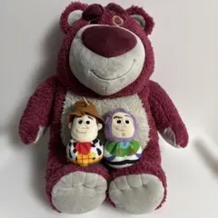 ディズニーストア 薄汚れカラーロッツォ苺の香り トイストーリー ぬいぐるみ 3点