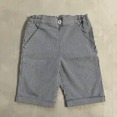 【美品】familiar ファミリア　ハーフパンツ 90 ストライプ