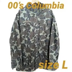 美品/ダックカモ/ギミック多数／裏地付/コロンビア/マウンテンパーカー/メンズL