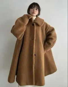 【セール】CLANE クラネ　ブラウン ファーコート 20AWアウター受注アイテム紹介Part3】どちらも主役！な